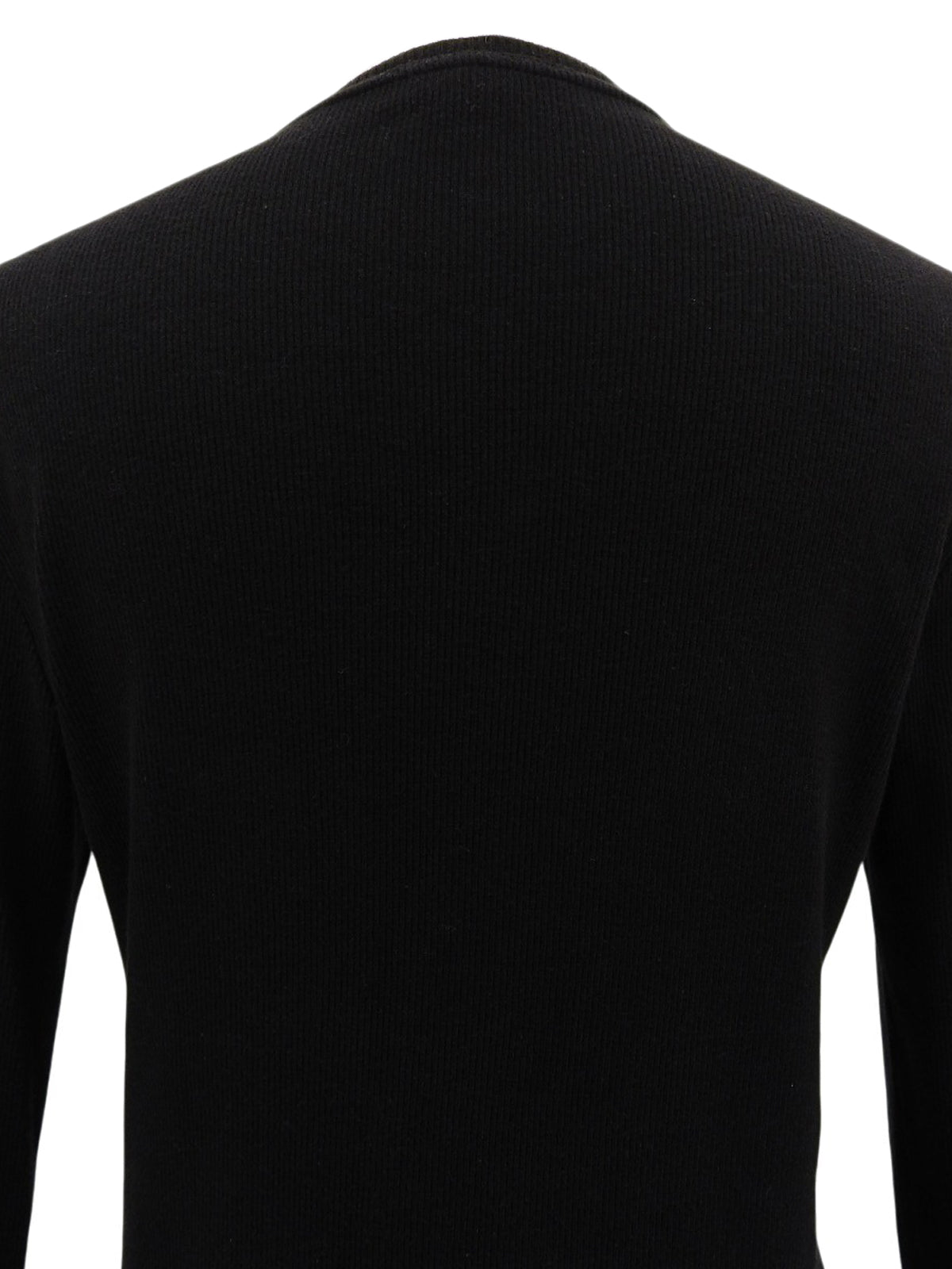 ロゴフック長袖トップス ブラック