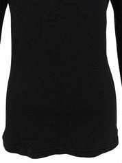 Logo Hook Long Sleeve Top in Black