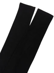 ロゴフックロングスリーブトップス　ブラック