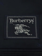 Navy wool logo button jacket