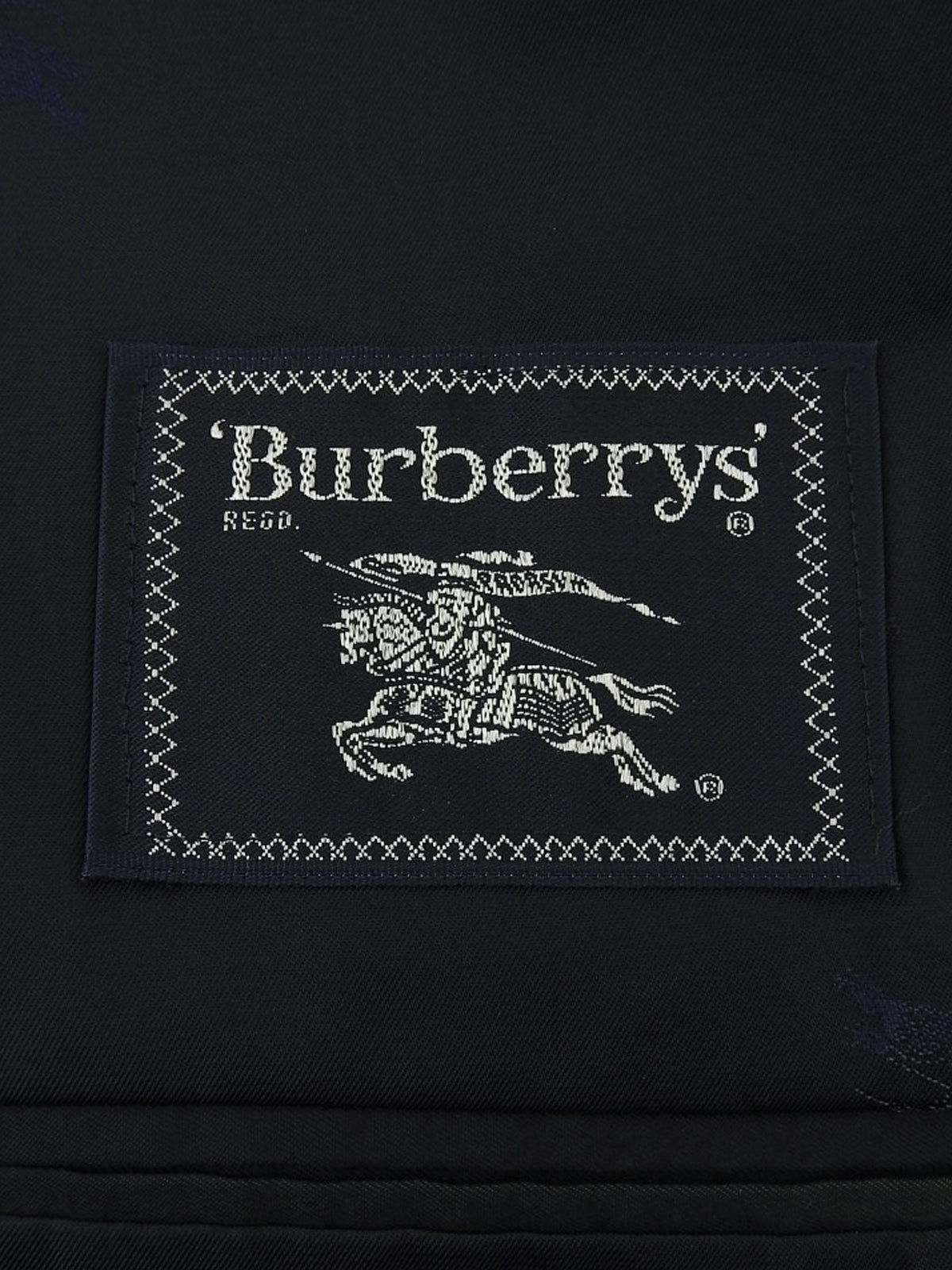 Navy wool logo button jacket