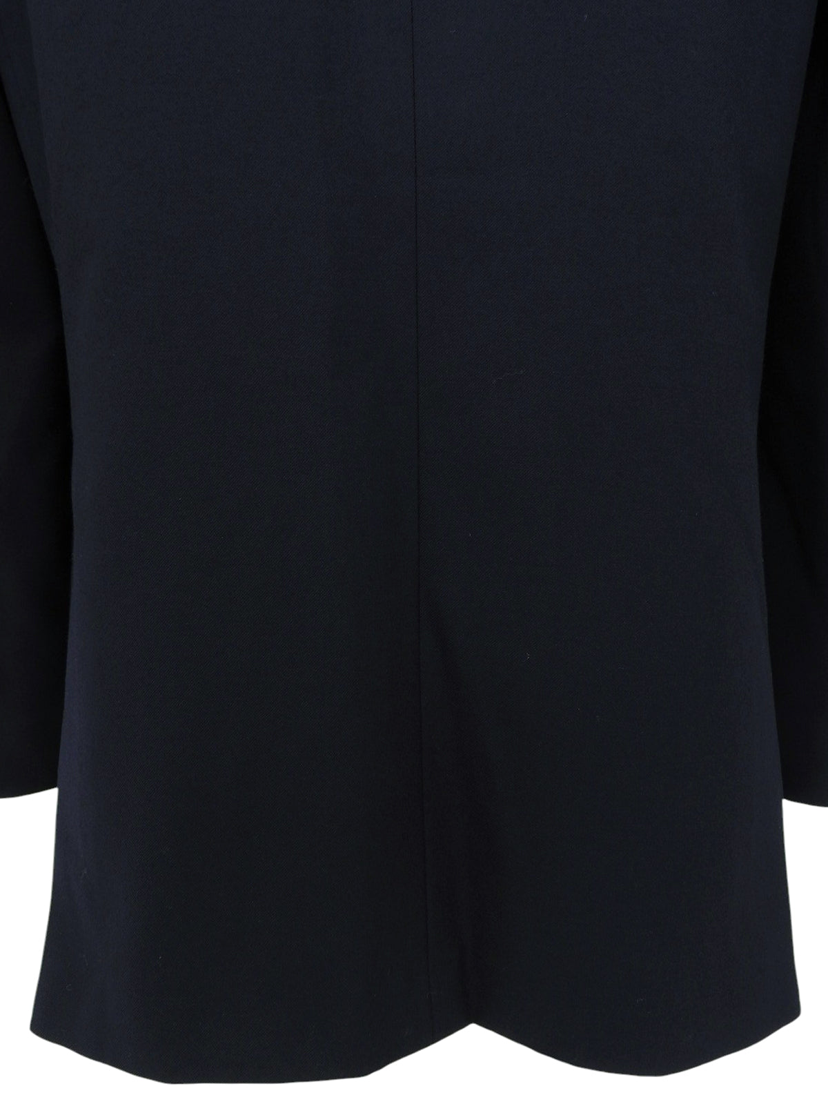 Navy wool logo button jacket