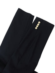 Navy wool logo button jacket