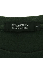 Nova Check Pattern Logo Half Sleeve Top in Green/Beige