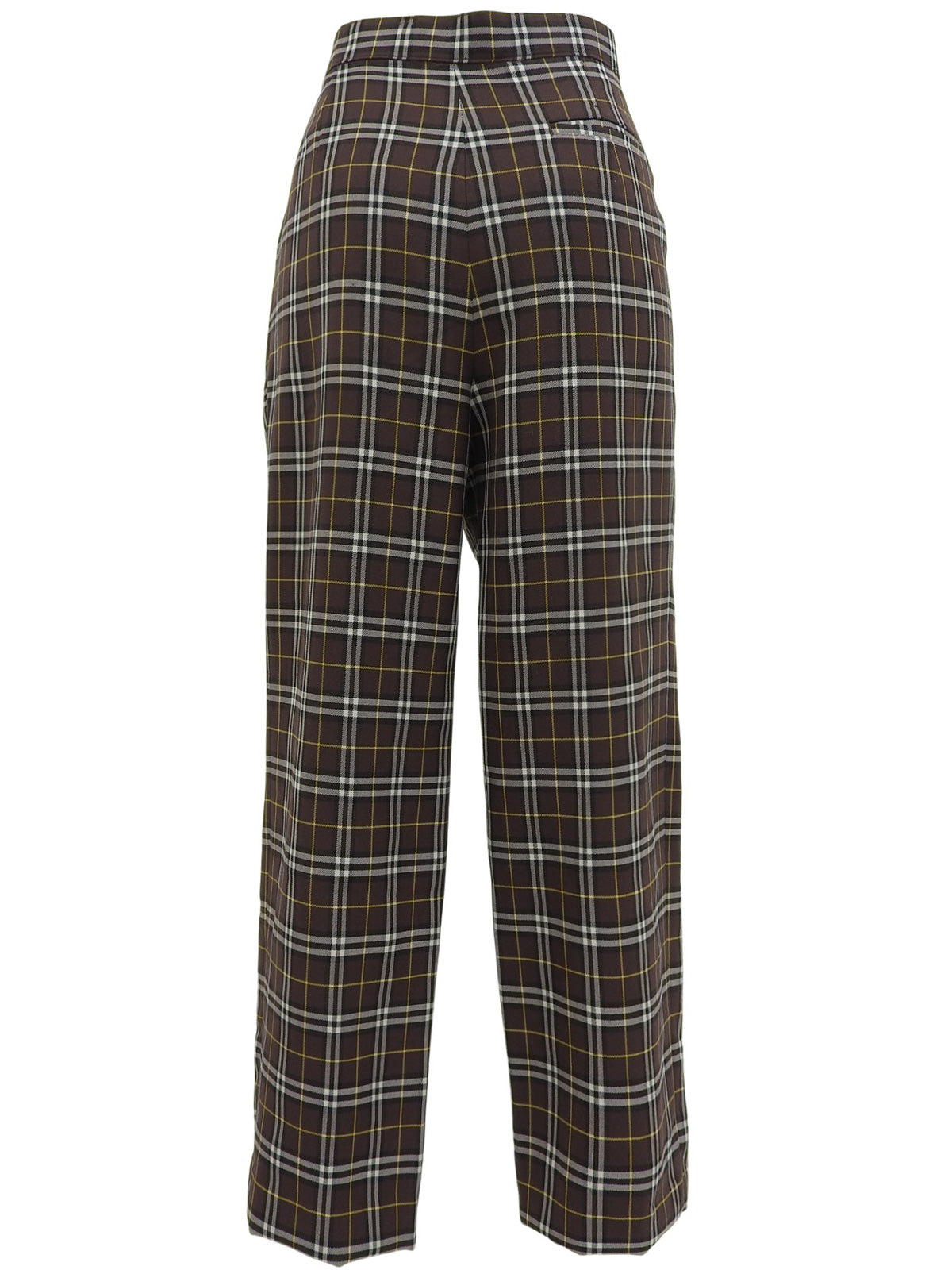 チェックパターンパンツ ブラウン/マルチ