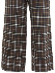 チェックパターンパンツ ブラウン/マルチ