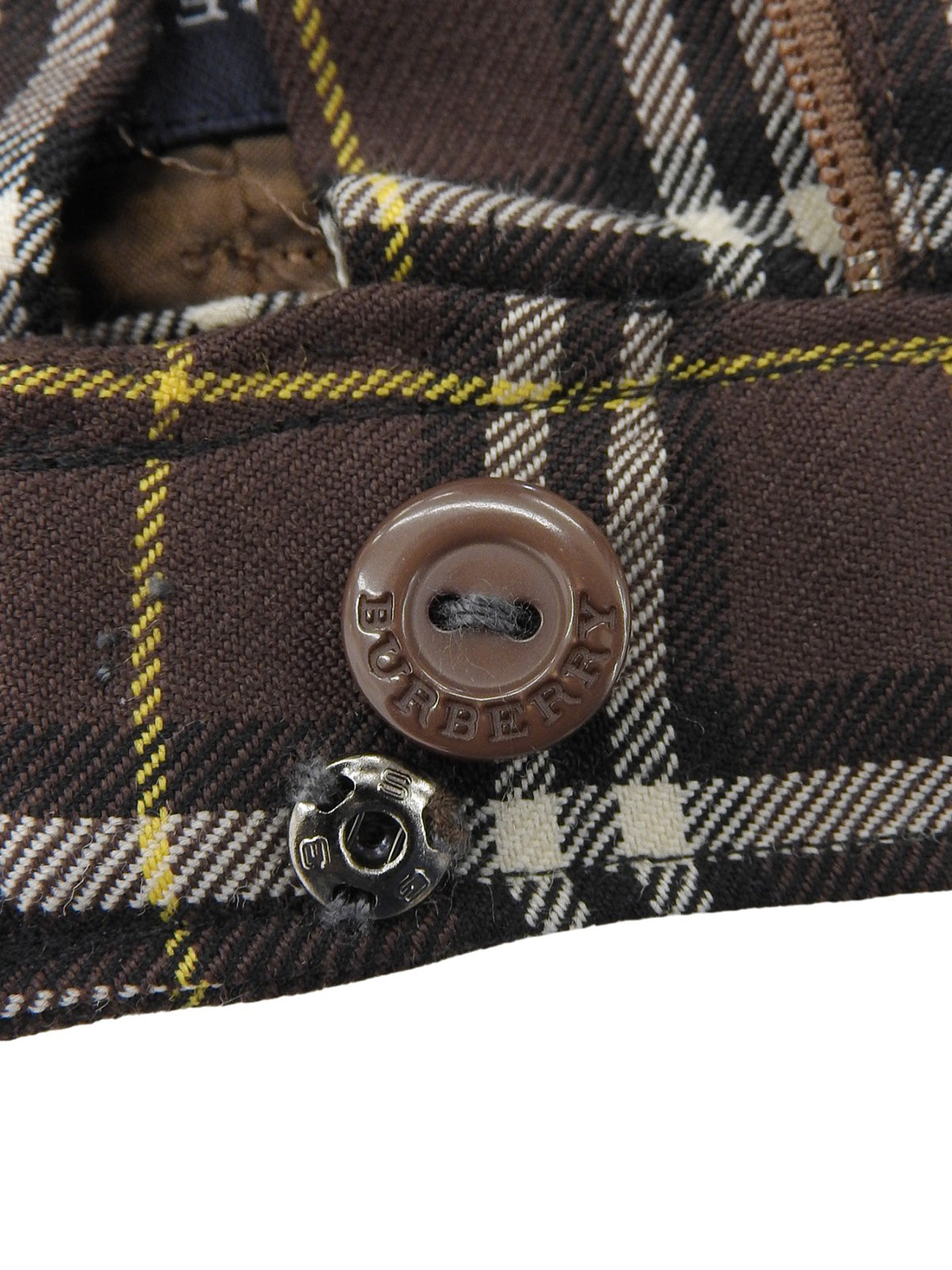 チェックパターンパンツ ブラウン/マルチ