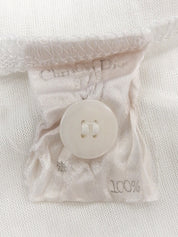 コットンロゴ刺繍ポロシャツ　ホワイト