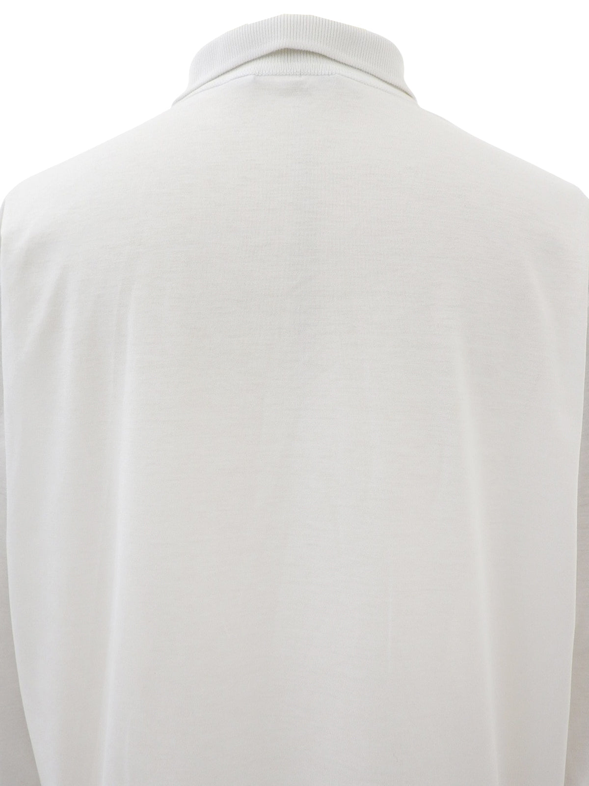 コットンロゴ刺繍ポロシャツ　ホワイト