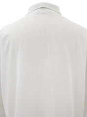 コットンロゴ刺繍ポロシャツ　ホワイト