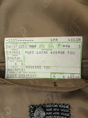 ウールロゴボタンジャケット　グレージュ