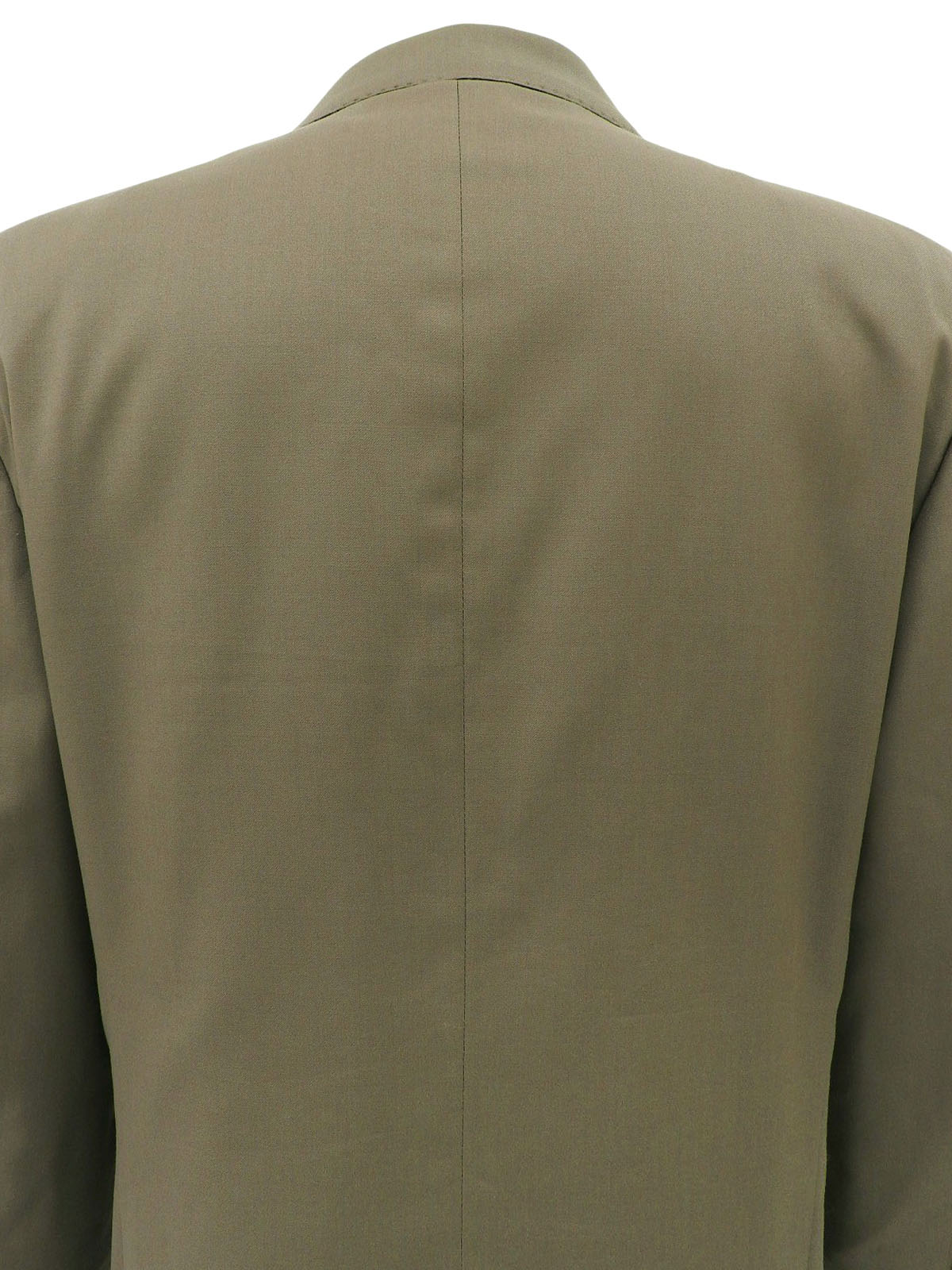 ウールロゴボタンジャケット グレージュ