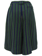 ストライプハーフパンツ グリーン/ネイビー