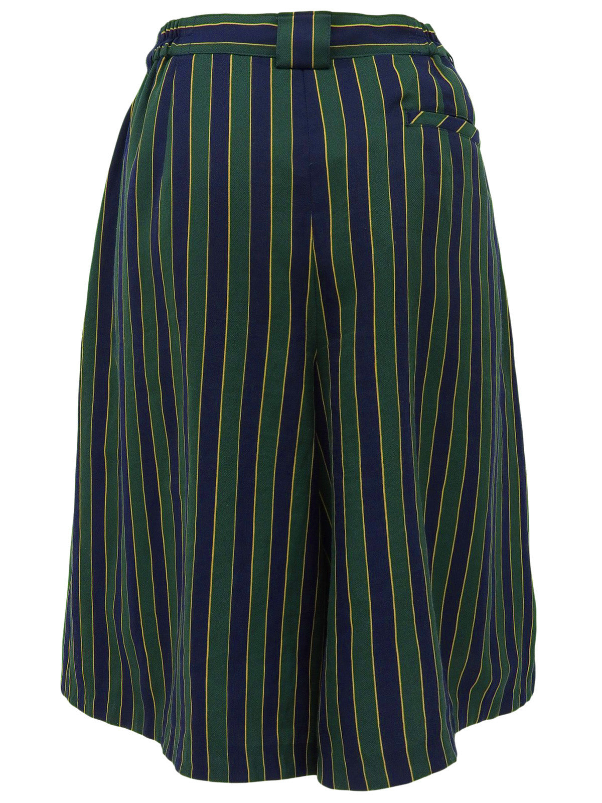 ストライプハーフパンツ グリーン/ネイビー