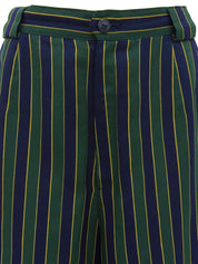 ストライプハーフパンツ グリーン/ネイビー