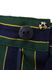 ストライプハーフパンツ グリーン/ネイビー