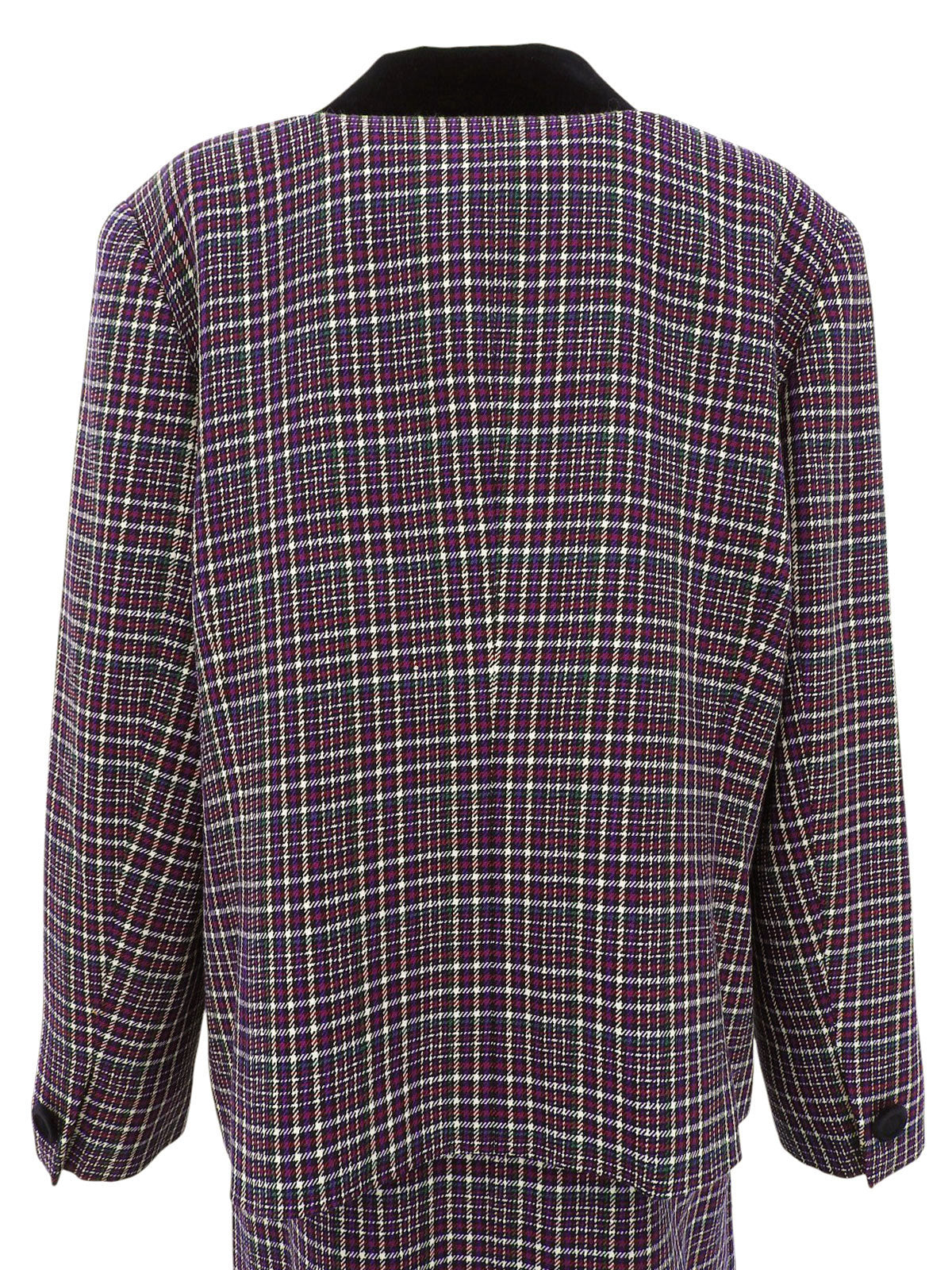 Wool Check Pattern Set-Up in Purple/Multi