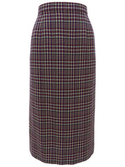 Wool Check Pattern Set-Up in Purple/Multi