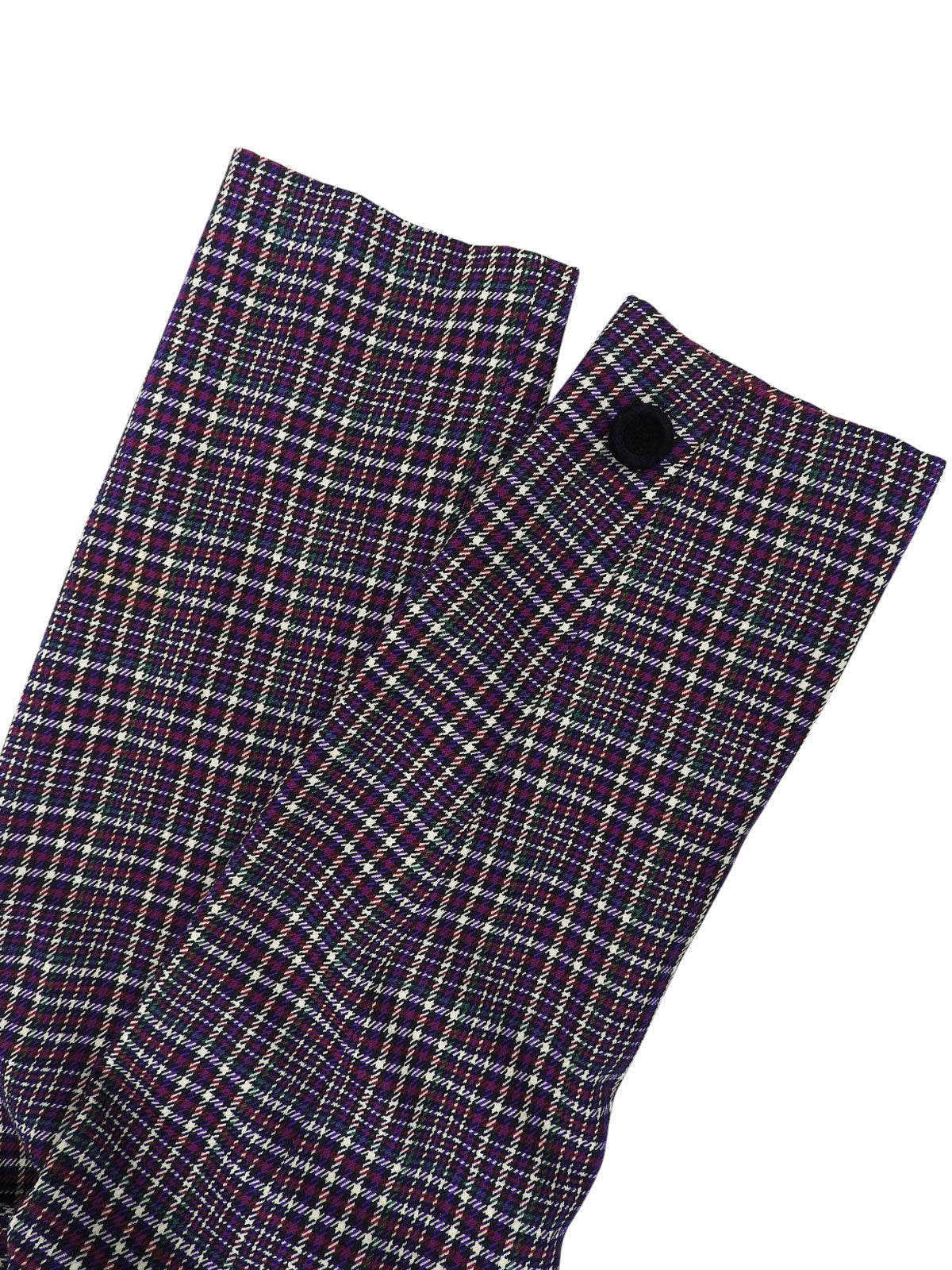 Wool Check Pattern Set-Up in Purple/Multi