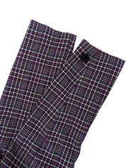 Wool Check Pattern Set-Up in Purple/Multi