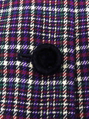 Wool Check Pattern Set-Up in Purple/Multi