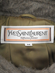 Brown wool long coat