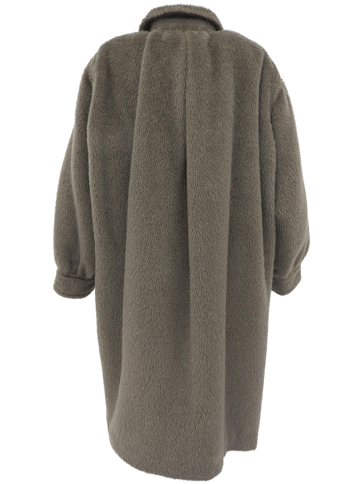 Brown wool long coat