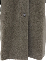 Brown wool long coat