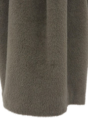 Brown wool long coat