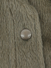 Brown wool long coat