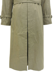 ノバチェックライニングトレンチコー カーキ