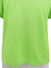 ロゴ刺繍ポロシャツ イエローグリーン