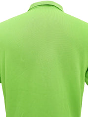 ロゴ刺繍ポロシャツ イエローグリーン