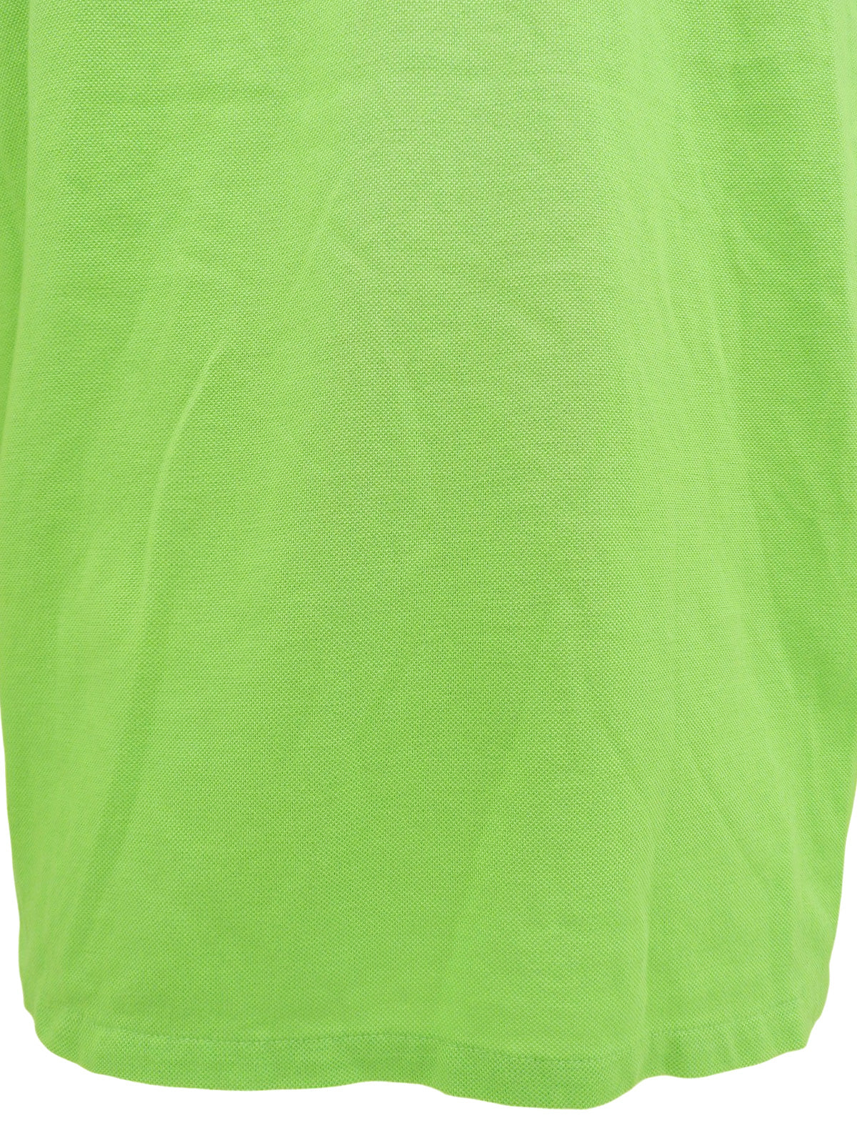 ロゴ刺繍ポロシャツ イエローグリーン