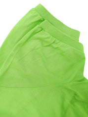 ロゴ刺繍ポロシャツ イエローグリーン