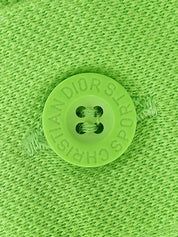 ロゴ刺繍ポロシャツ イエローグリーン