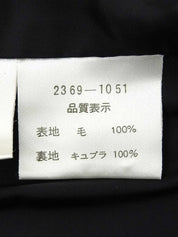 ウールショートジャケット　ブラック