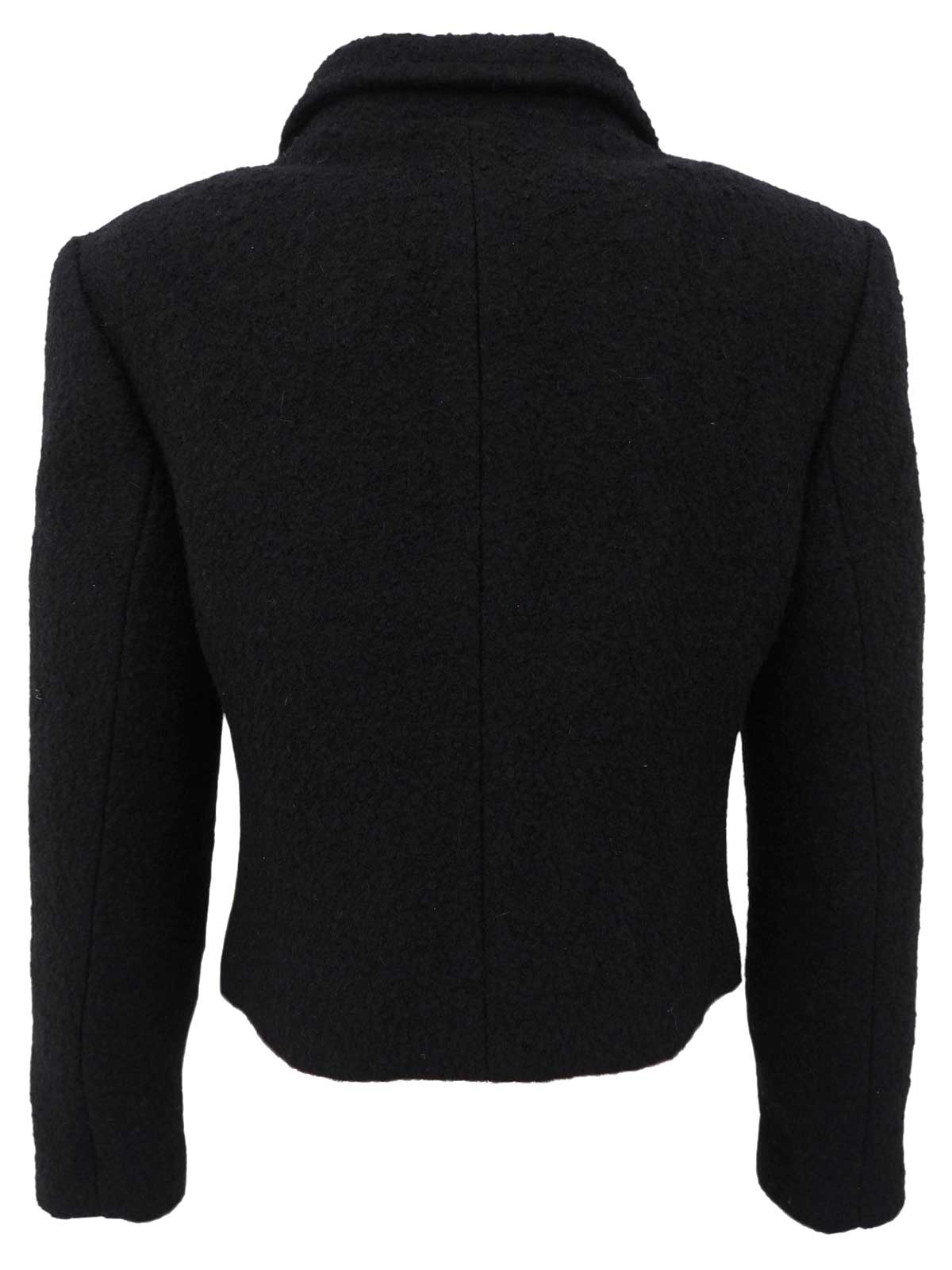 ウールショートジャケット　ブラック