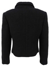 ウールショートジャケット　ブラック