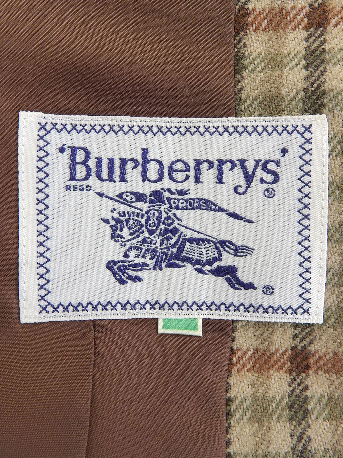 ウールチェックパターンセットアップ ベージュ/マルチ