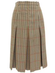 ウールチェックパターンセットアップ ベージュ/マルチ