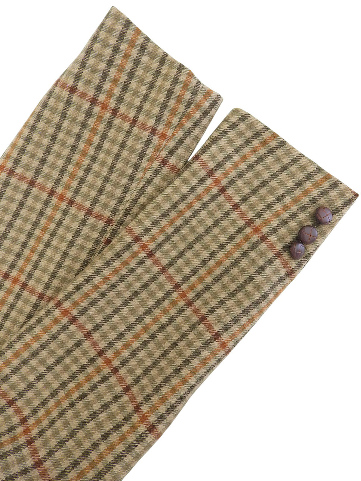 ウールチェックパターンセットアップ ベージュ/マルチ