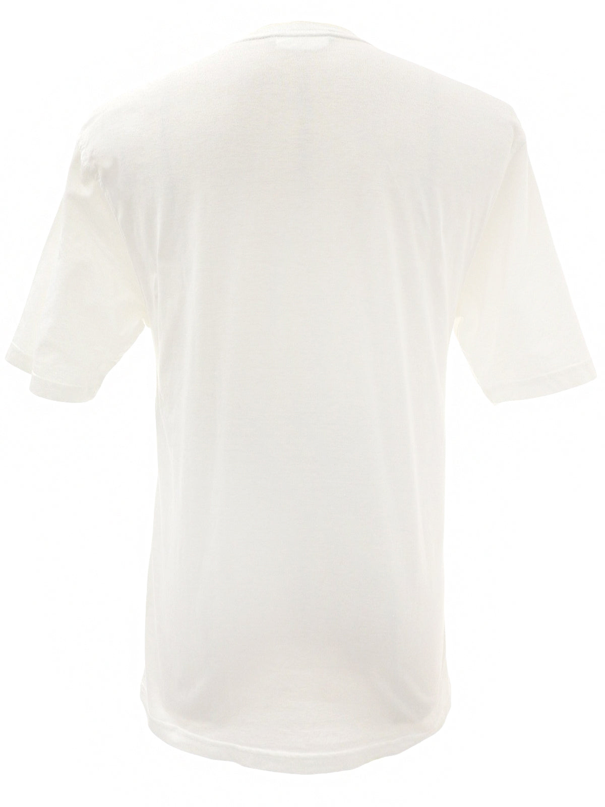 Studded Logo Design Half Sleeve Top in White