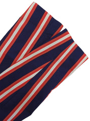 ストライプパターンクロップドジャケット ネイビー/レッド/ホワイト