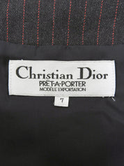 ストライプパターンセットアップ ブラック/レッド