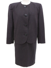 ストライプパターンセットアップ ブラック/レッド