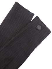 ストライプパターンセットアップ ブラック/レッド