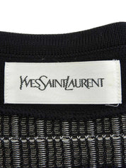 ボーダーパターンハーフニットトップス