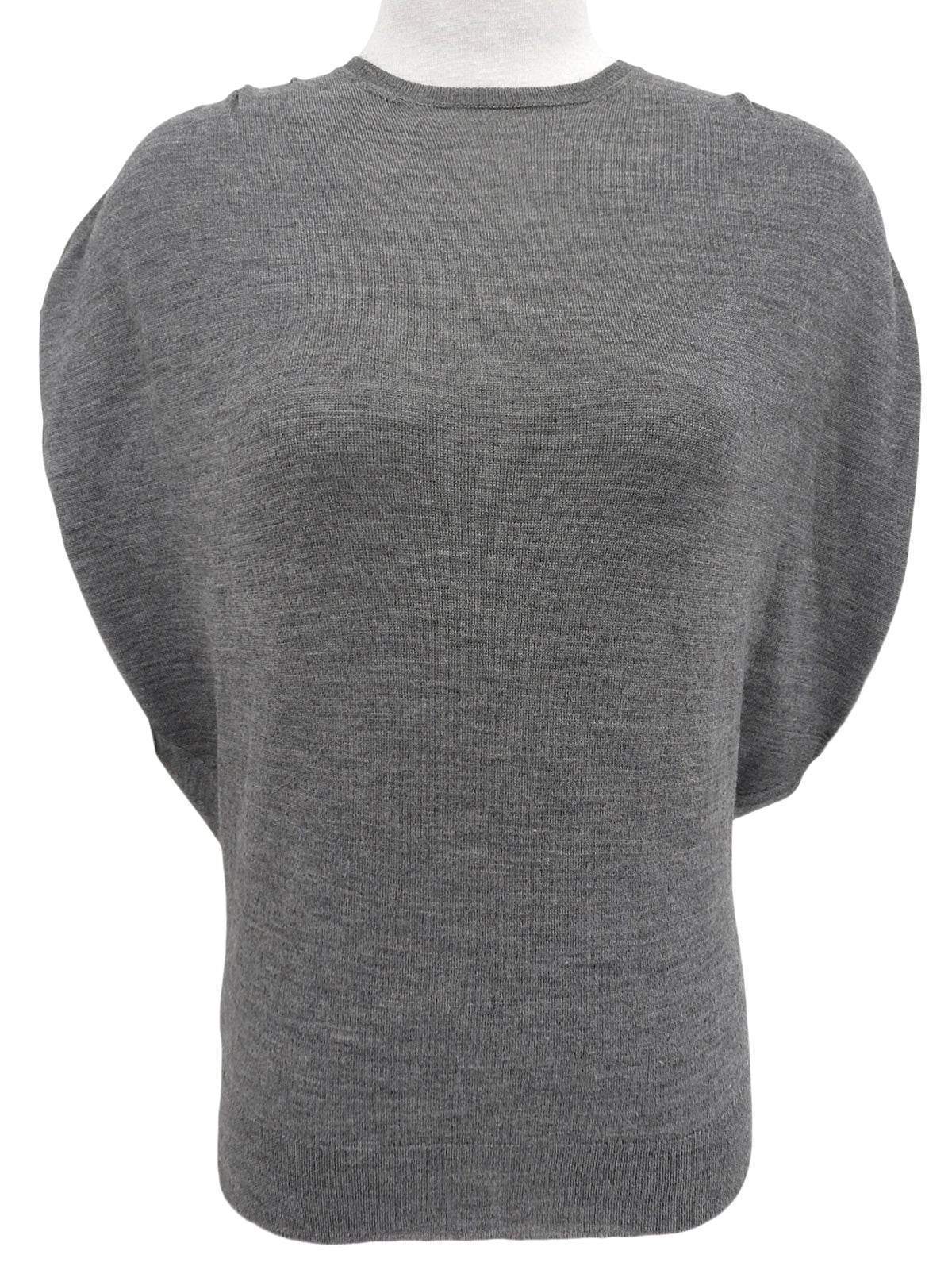 ドルマンスリーブニットトップス グレー