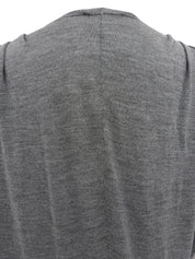 灰色蝙蝠袖针织上衣